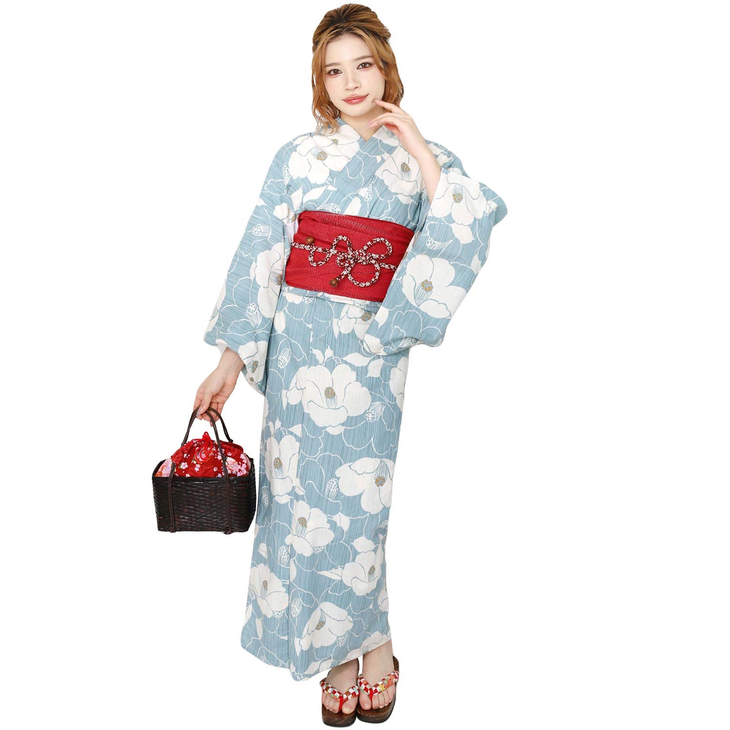 Two-Piece Yukata Set Camellia