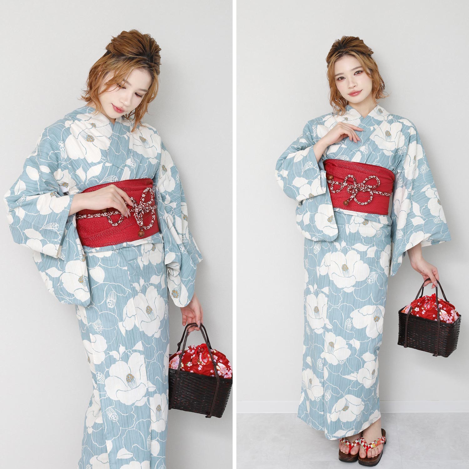Two-Piece Yukata Set Camellia
