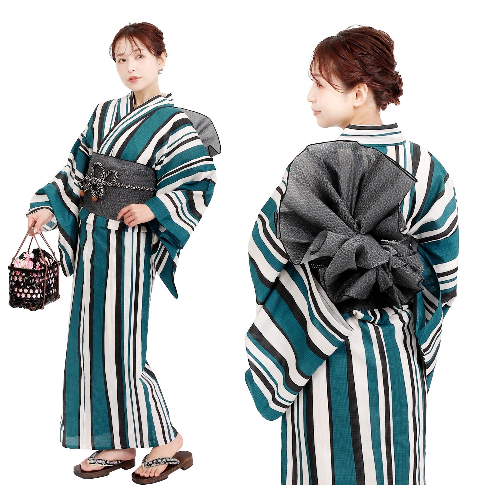 Two-Piece Yukata Set Stripes
