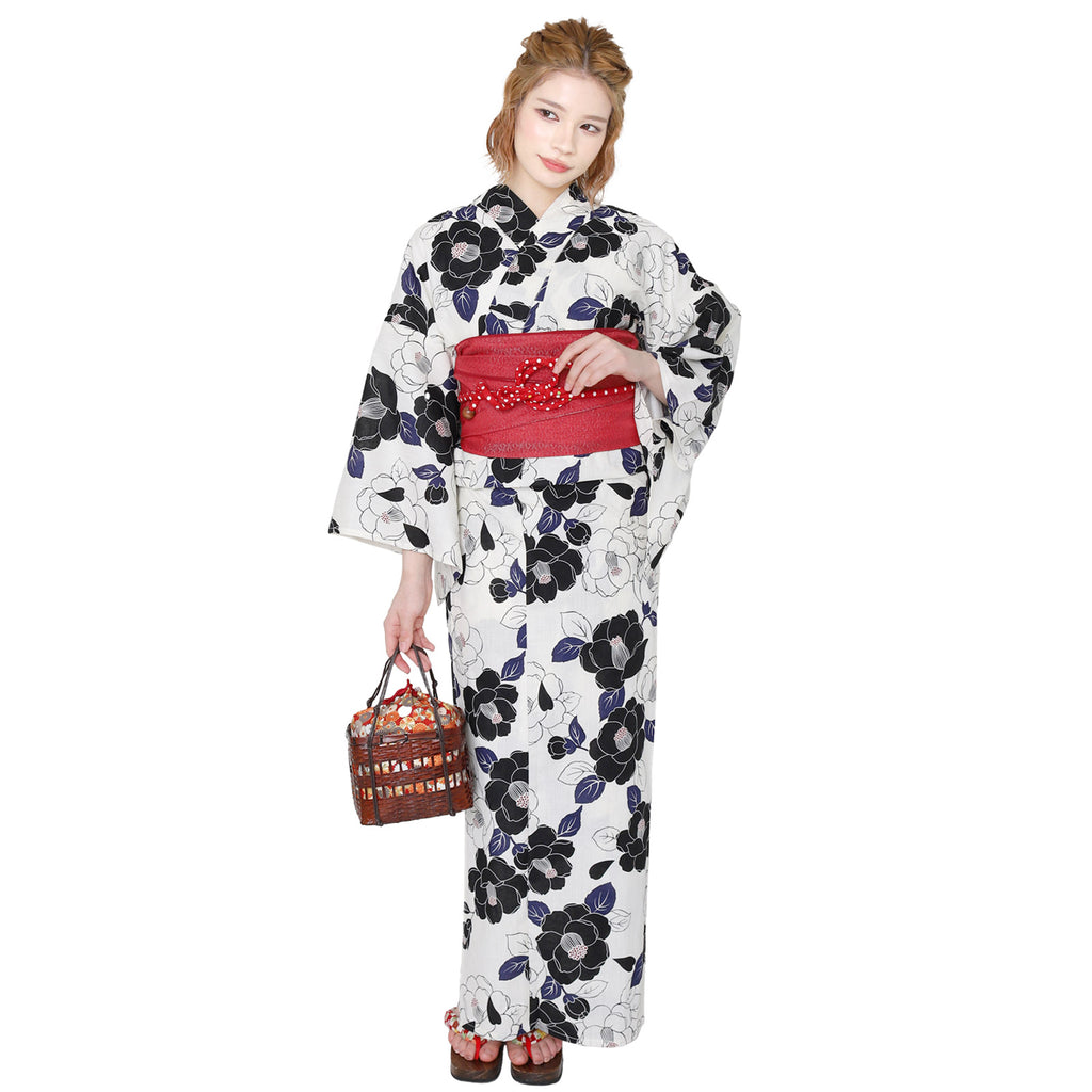 Yukata and Obi Set Tsubaki