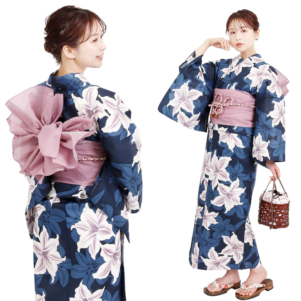 Yukata and Obi Set Lily