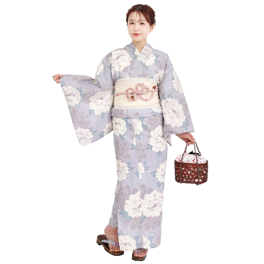 Yukata and Obi Set Peony