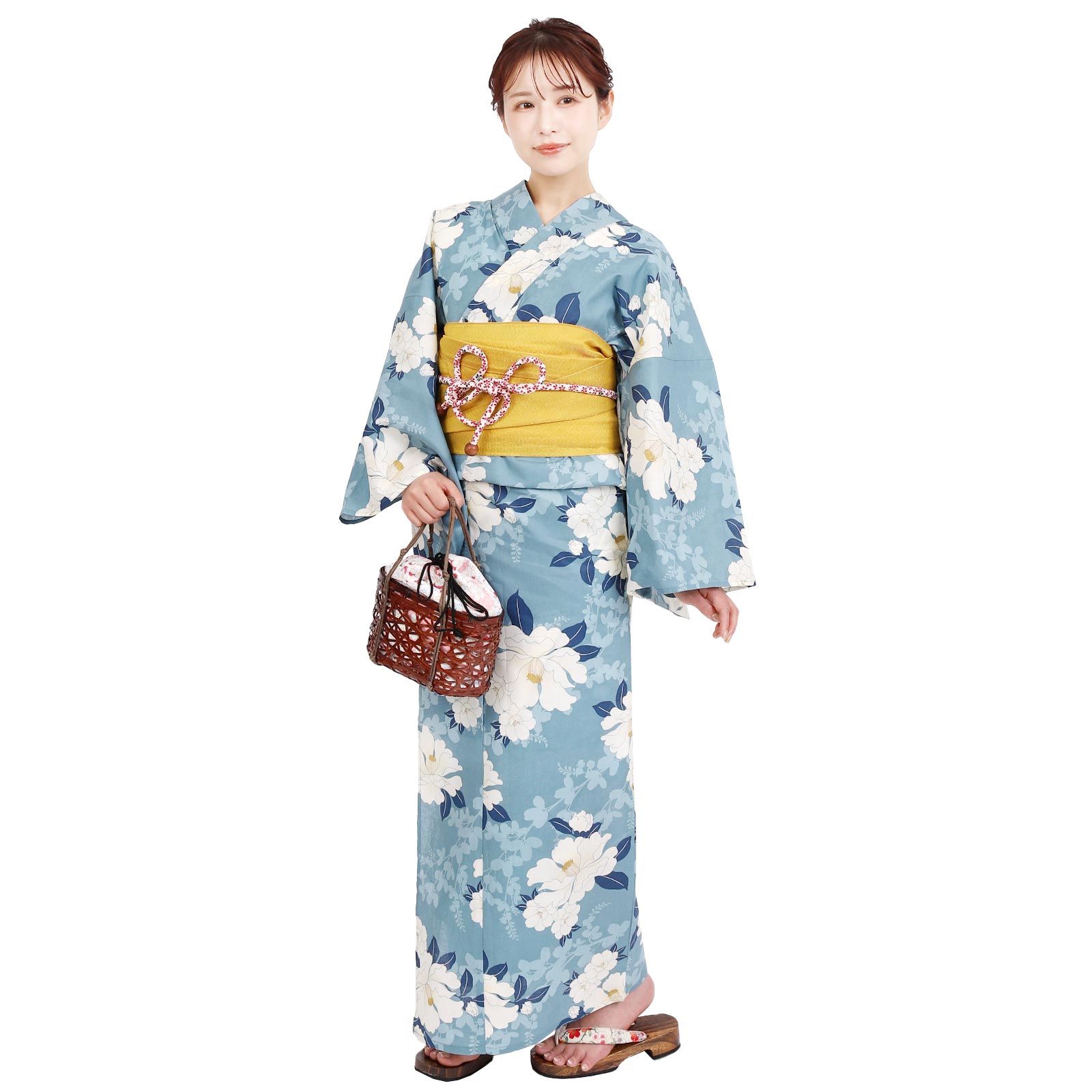 Yukata and Obi Set Camellia