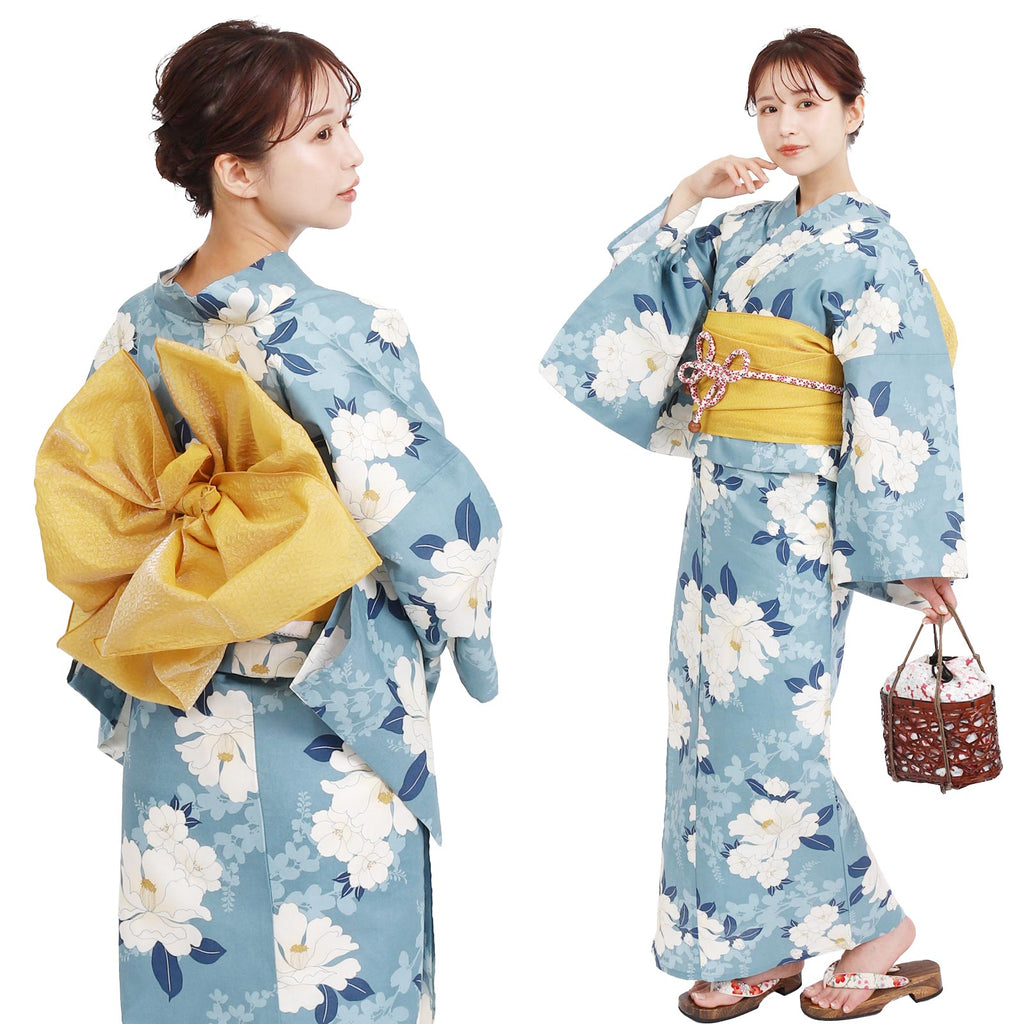 Yukata and Obi Set Camellia
