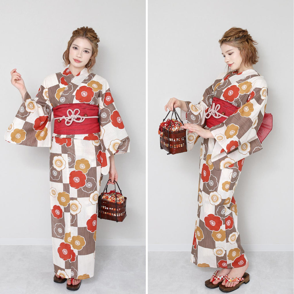 Two-Piece Yukata Set Camellia