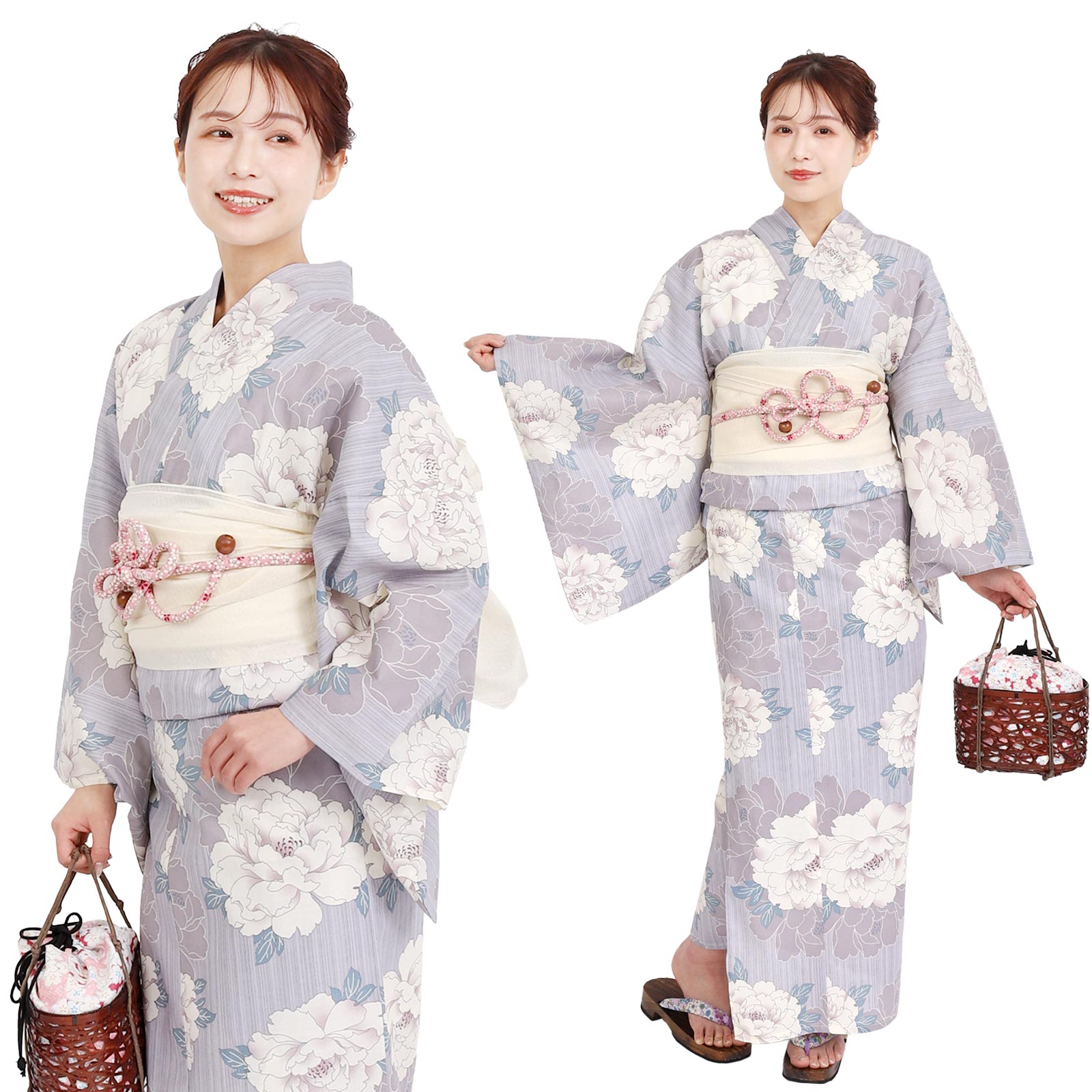 Two-Piece Yukata Set Peony