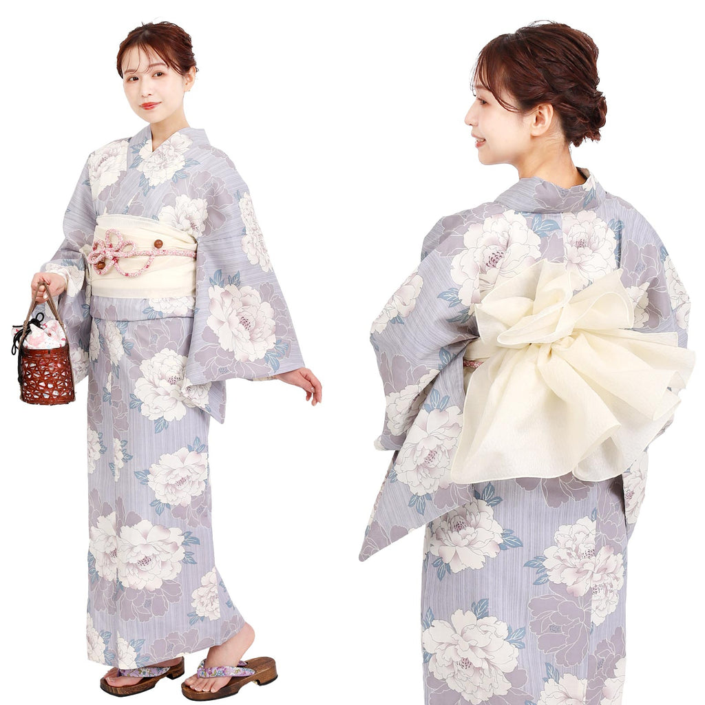 Two-Piece Yukata Set Peony