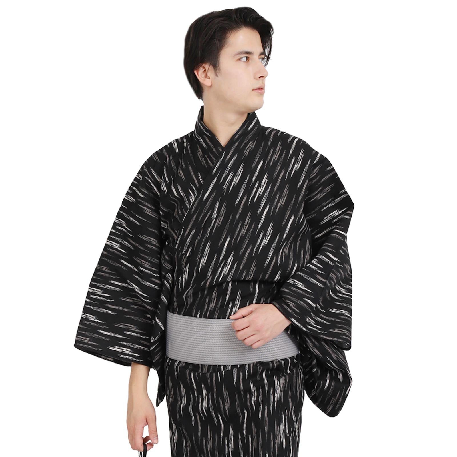 Yukata Pre-Tied Obi Set -Kasuri