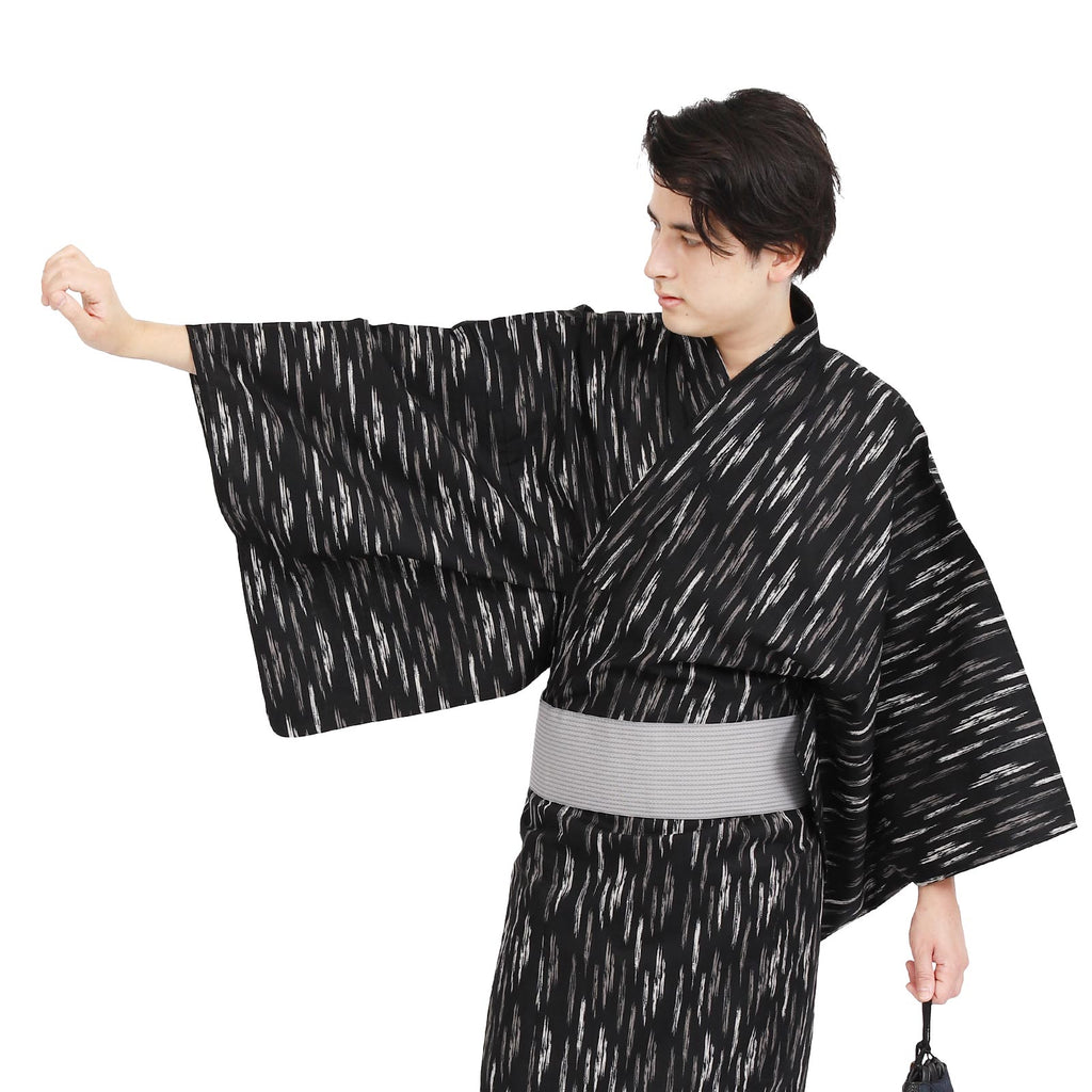Yukata Pre-Tied Obi Set -Kasuri