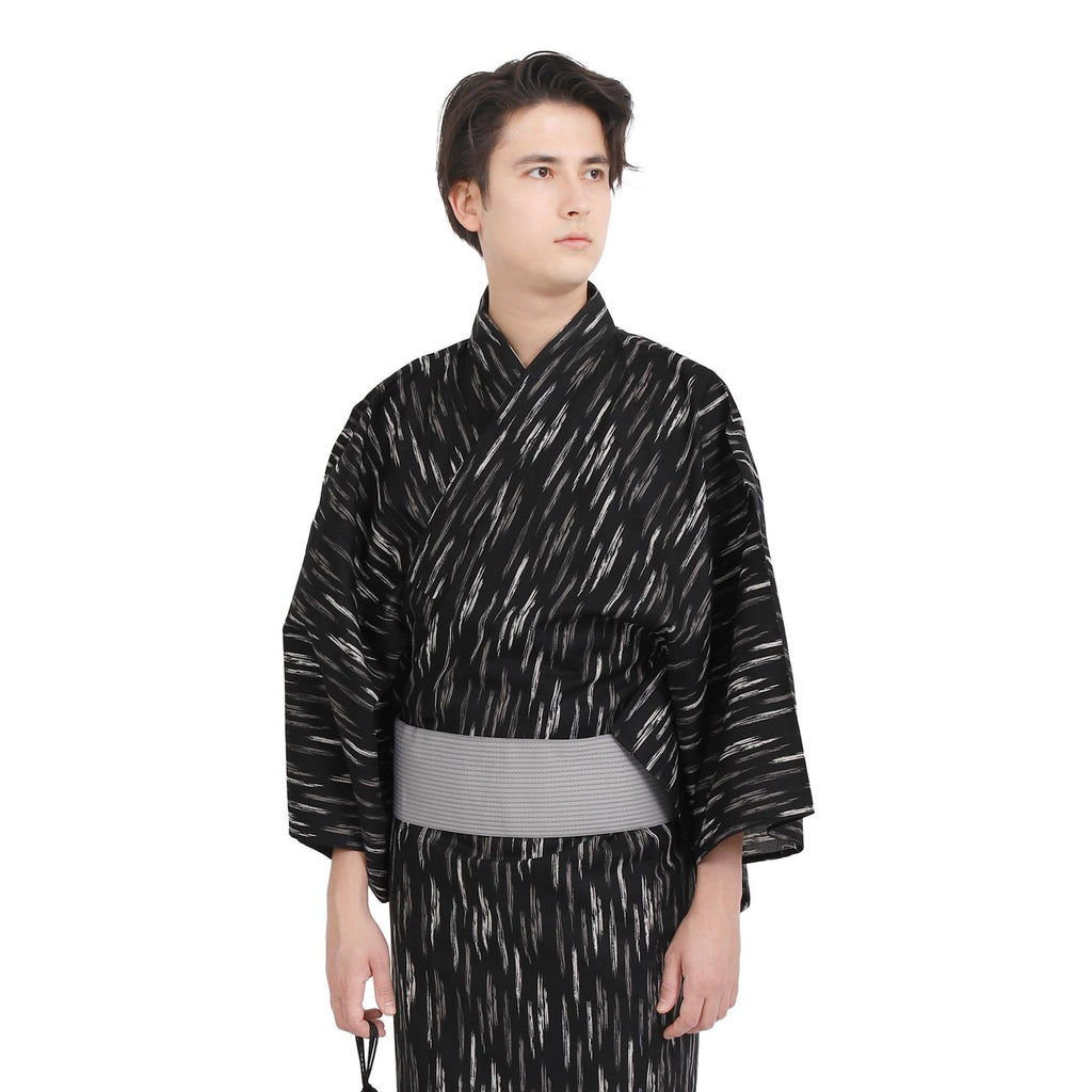 Yukata Pre-Tied Obi Set -Kasuri