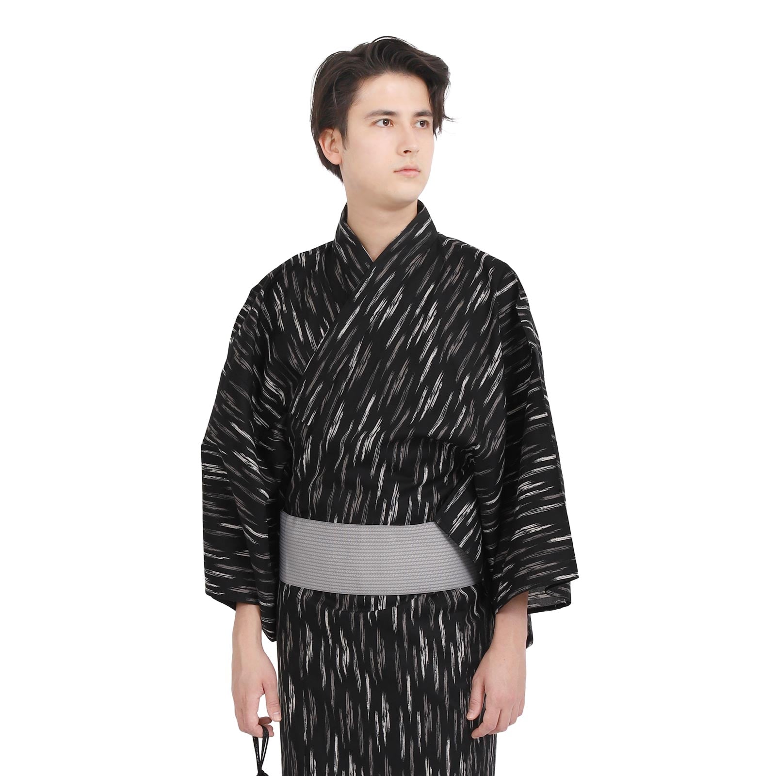 Yukata Pre-Tied Obi Set -Kasuri