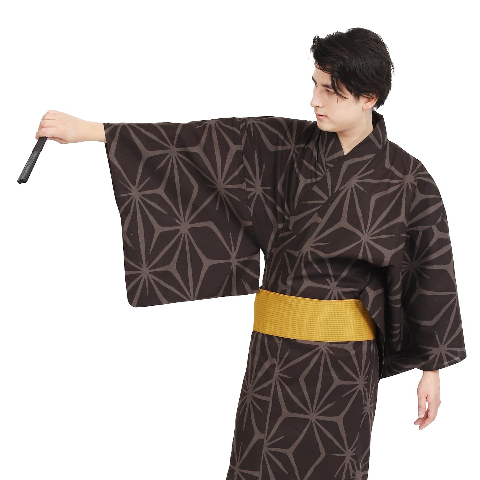 Yukata Pre-Tied Obi Set -Asanoha