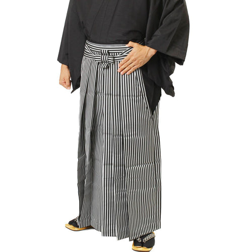 男士袴 Umanori Shima 單品 黑銀