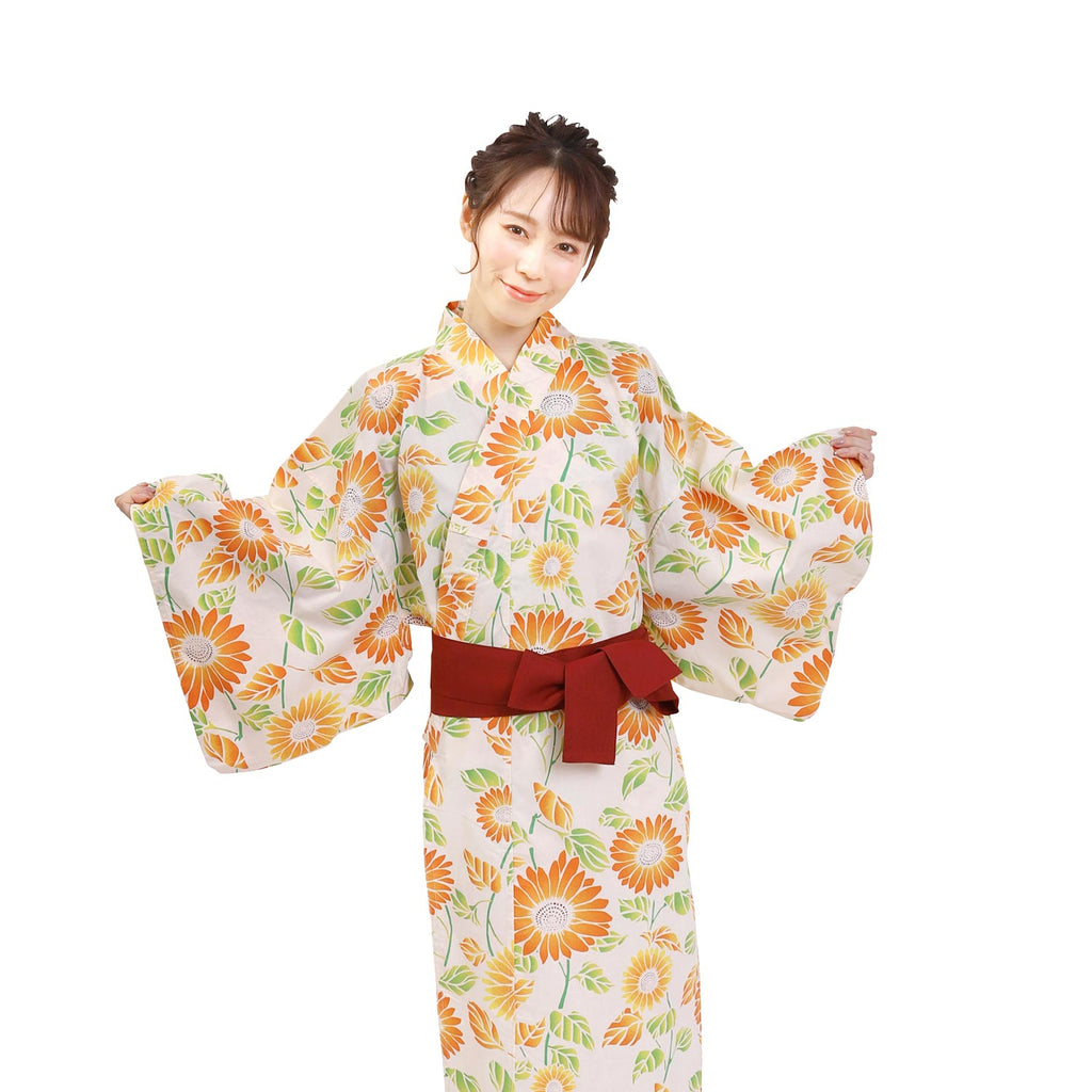 Women Indoor Yukata Himawari