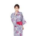 Women Indoor Yukata Ajisai white