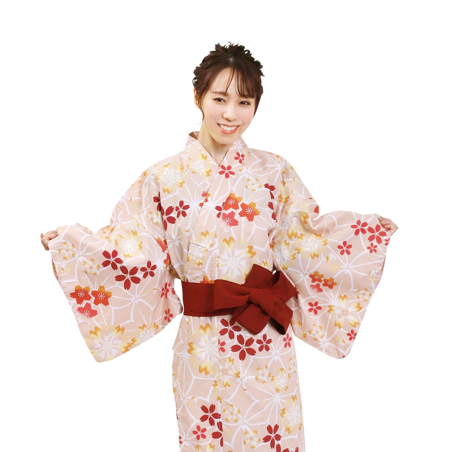 Women Indoor Yukata Yaesakura