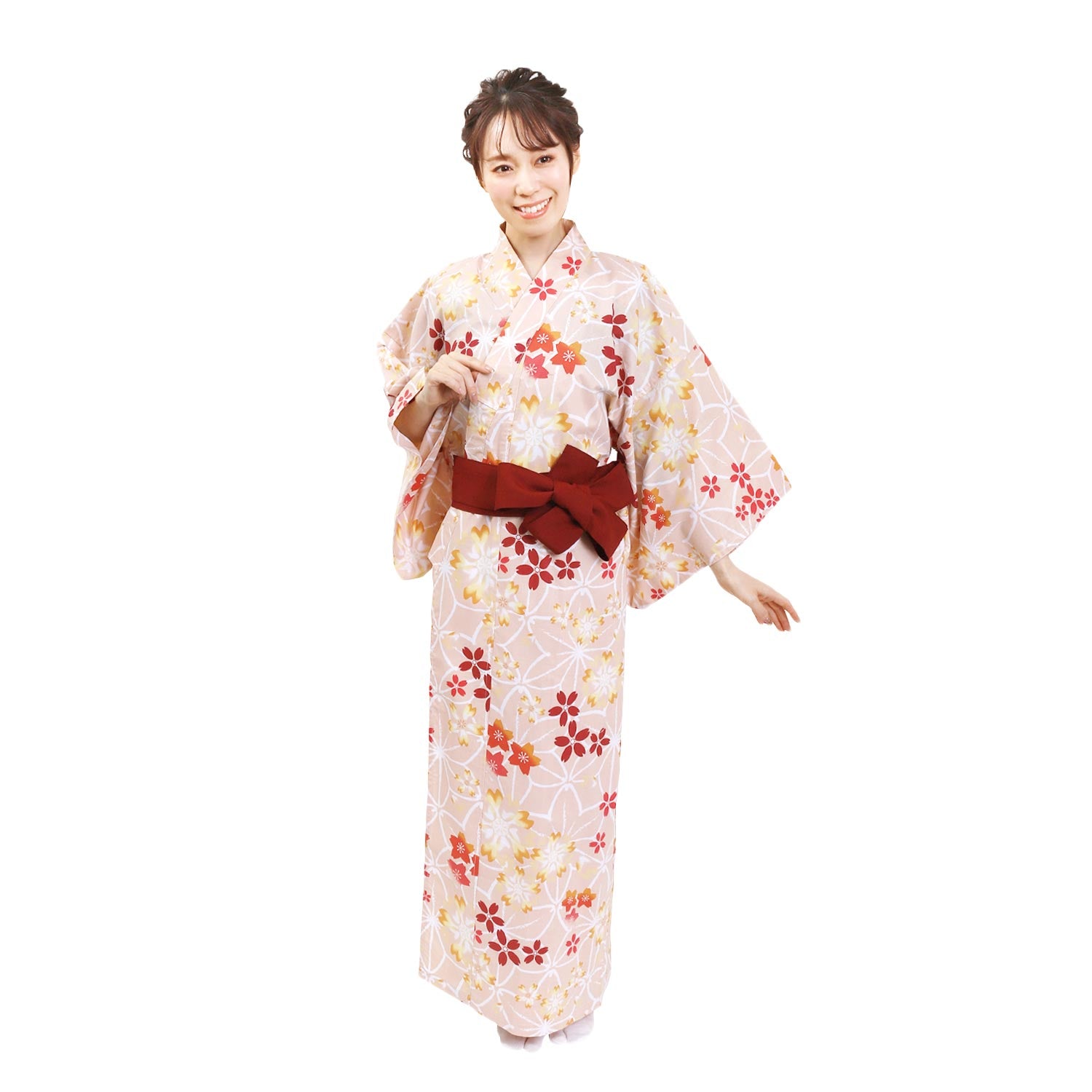 Women Indoor Yukata Yaesakura