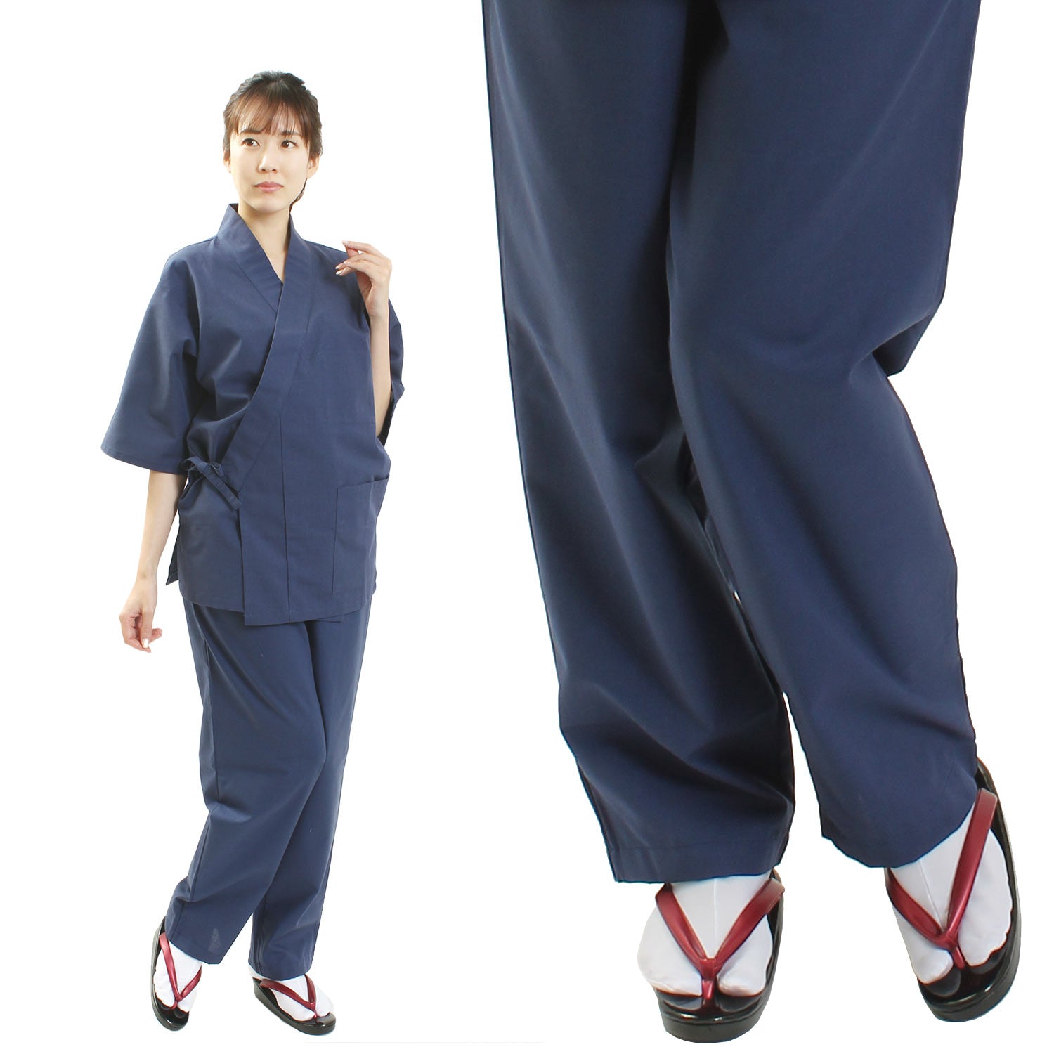 Unisex Samue Bottoms Single Item Special Processed Fabric blue