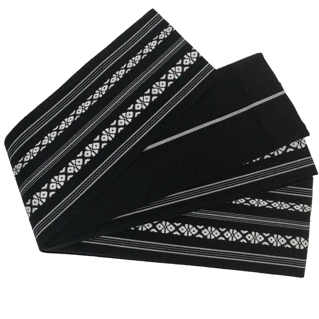 Men's Yukata Woven with dyed yarn and Obi belt set [wn-10]