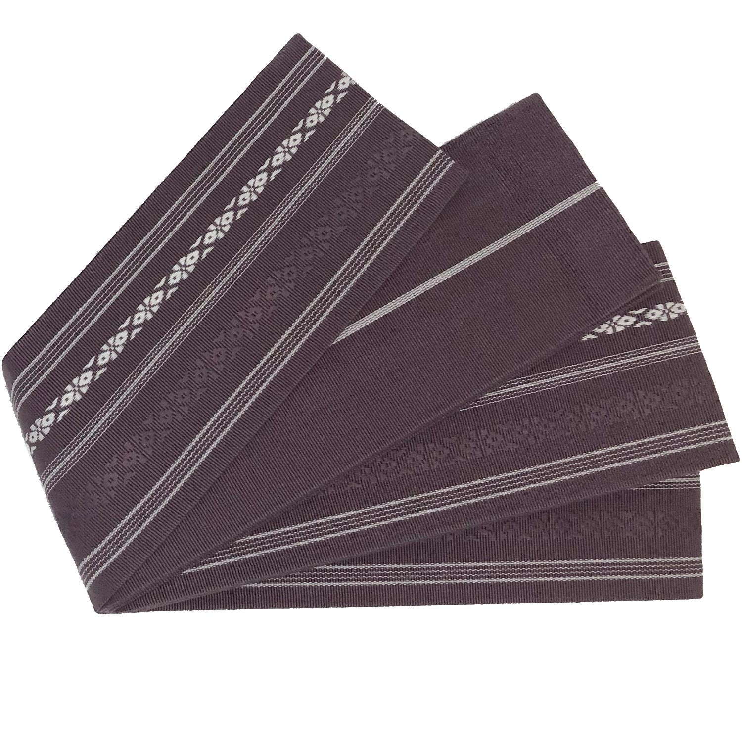 Men's Yukata Woven with dyed yarn and Obi belt set [wn-10]