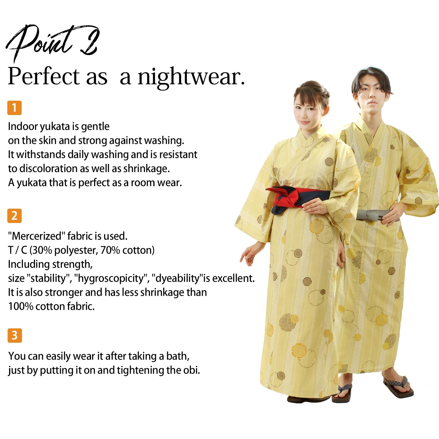 Unisex Indoor Yukata Shima [ky-3783-c01]