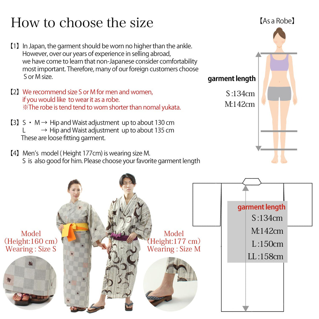 Unisex Indoor Yukata Kogiku [ky-3780-c01]