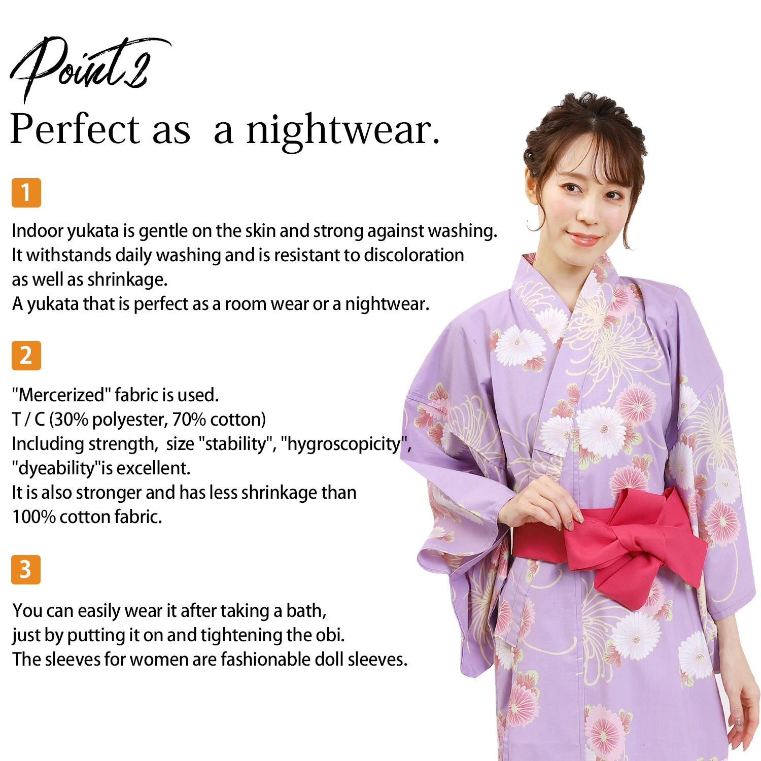 Women Indoor Yukata Yabane-rose