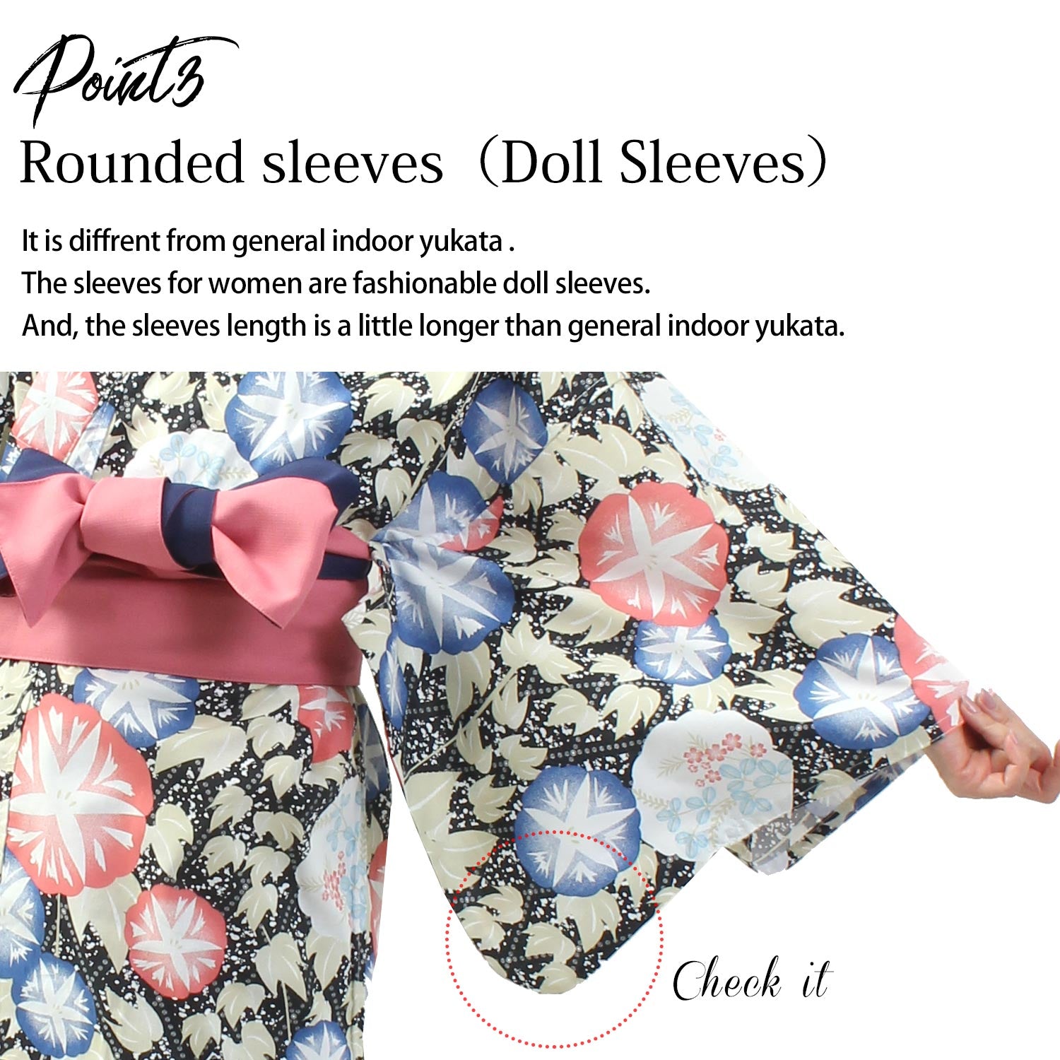 Women Indoor Yukata Yabane-rose