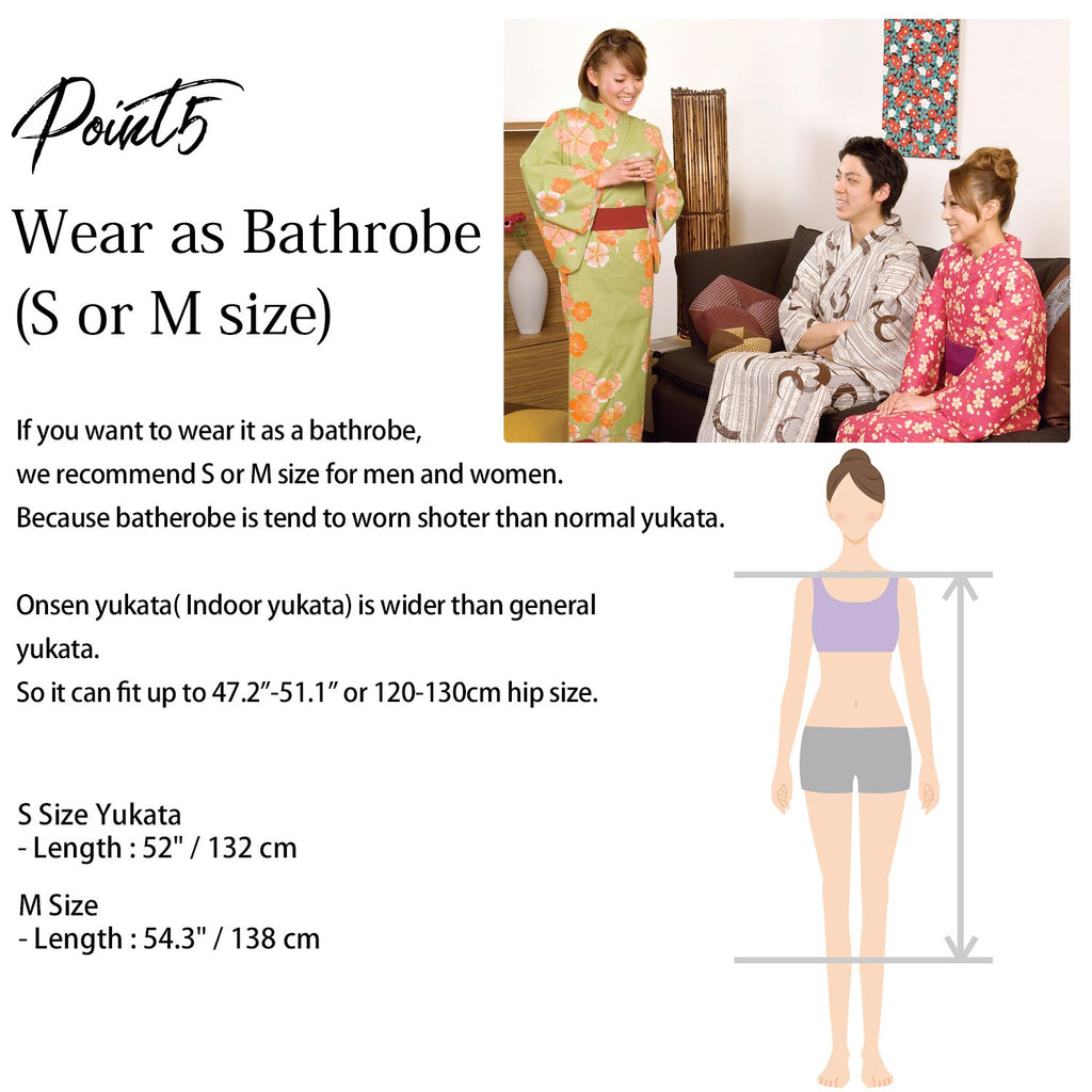 Women Indoor Yukata Ajisai white