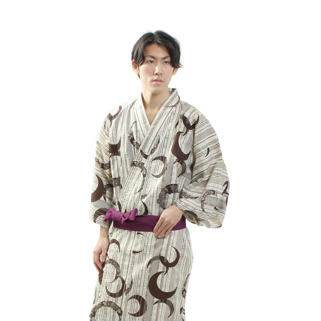 Unisex Indoor Yukata Mikazuki [ky-3781-c01]