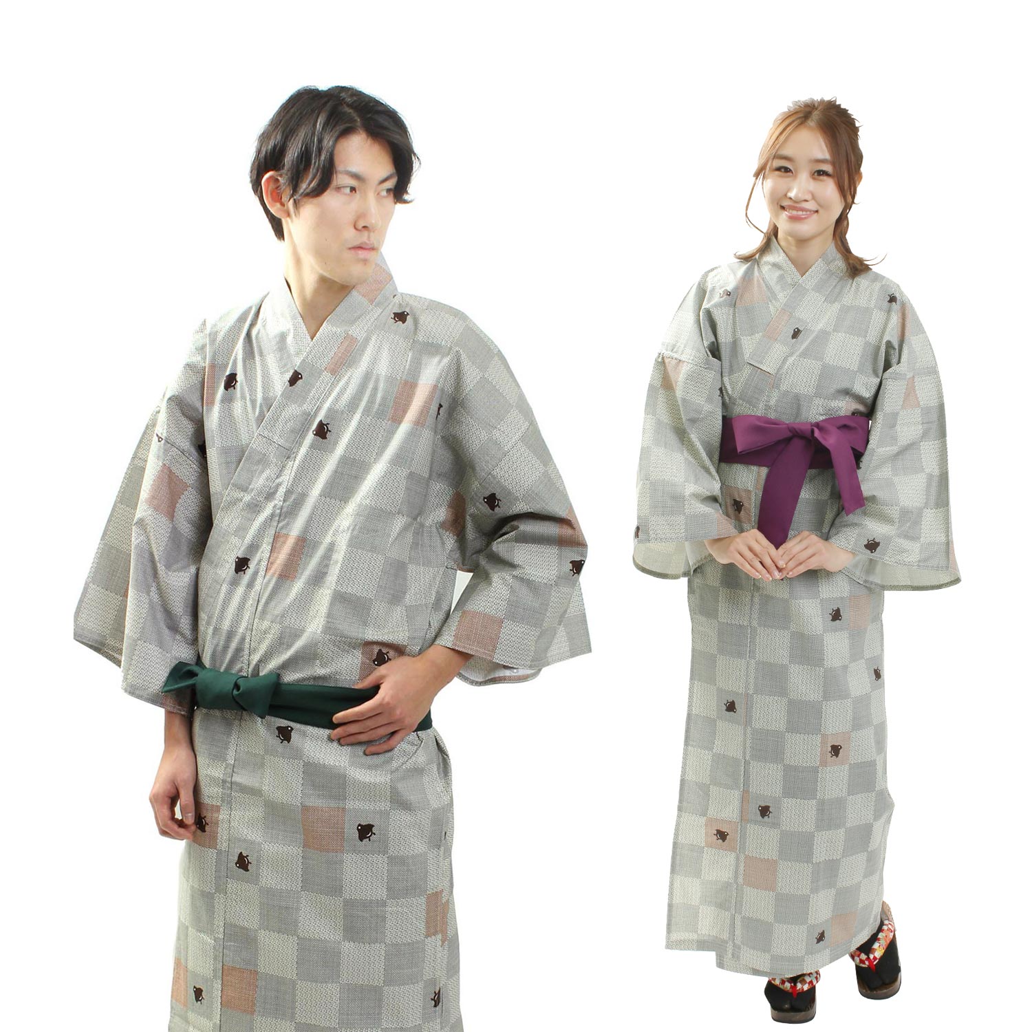 Unisex Indoor Yukata Chidori [ky-3782-c01]