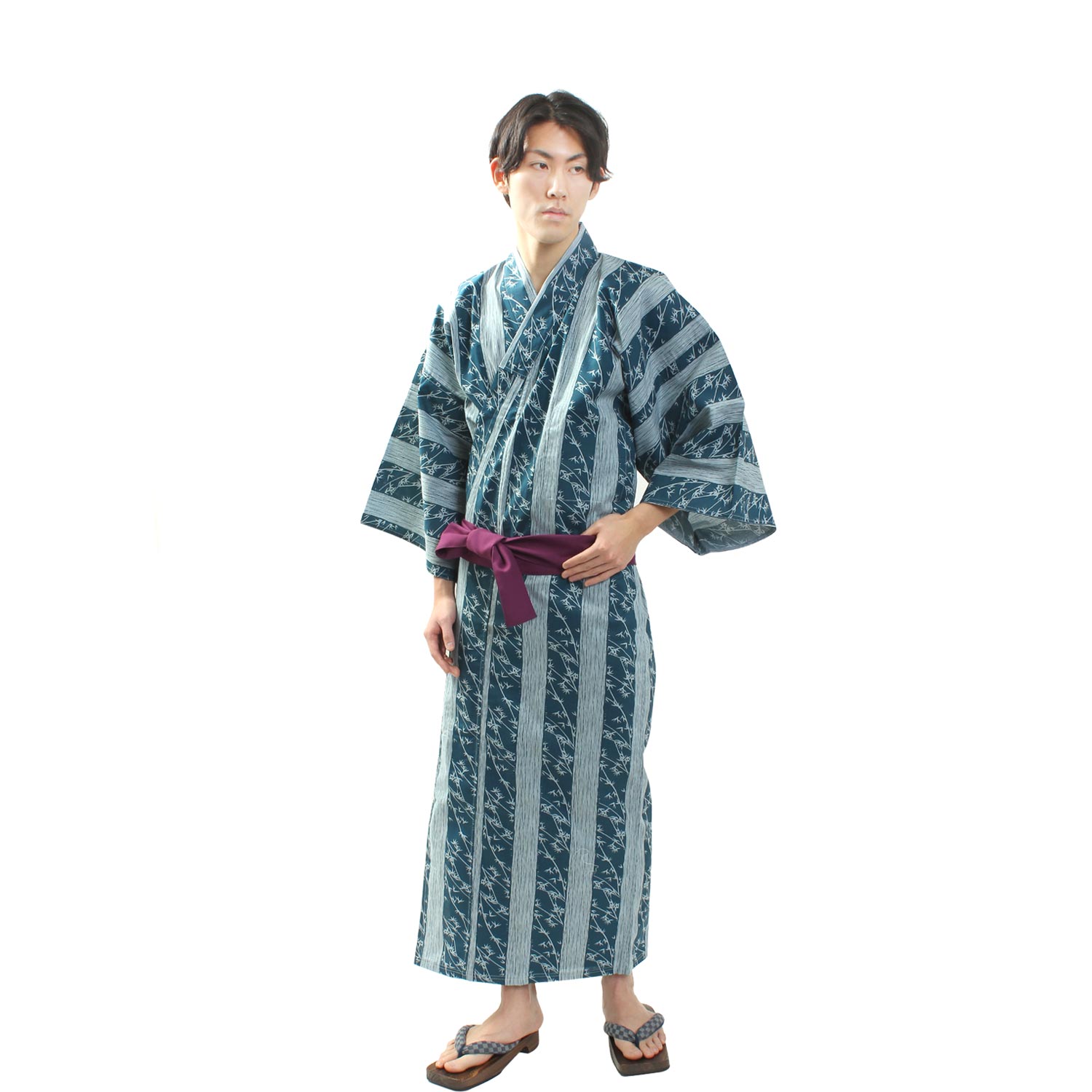 Unisex Indoor Yukata Shima [ky-3783-c01]